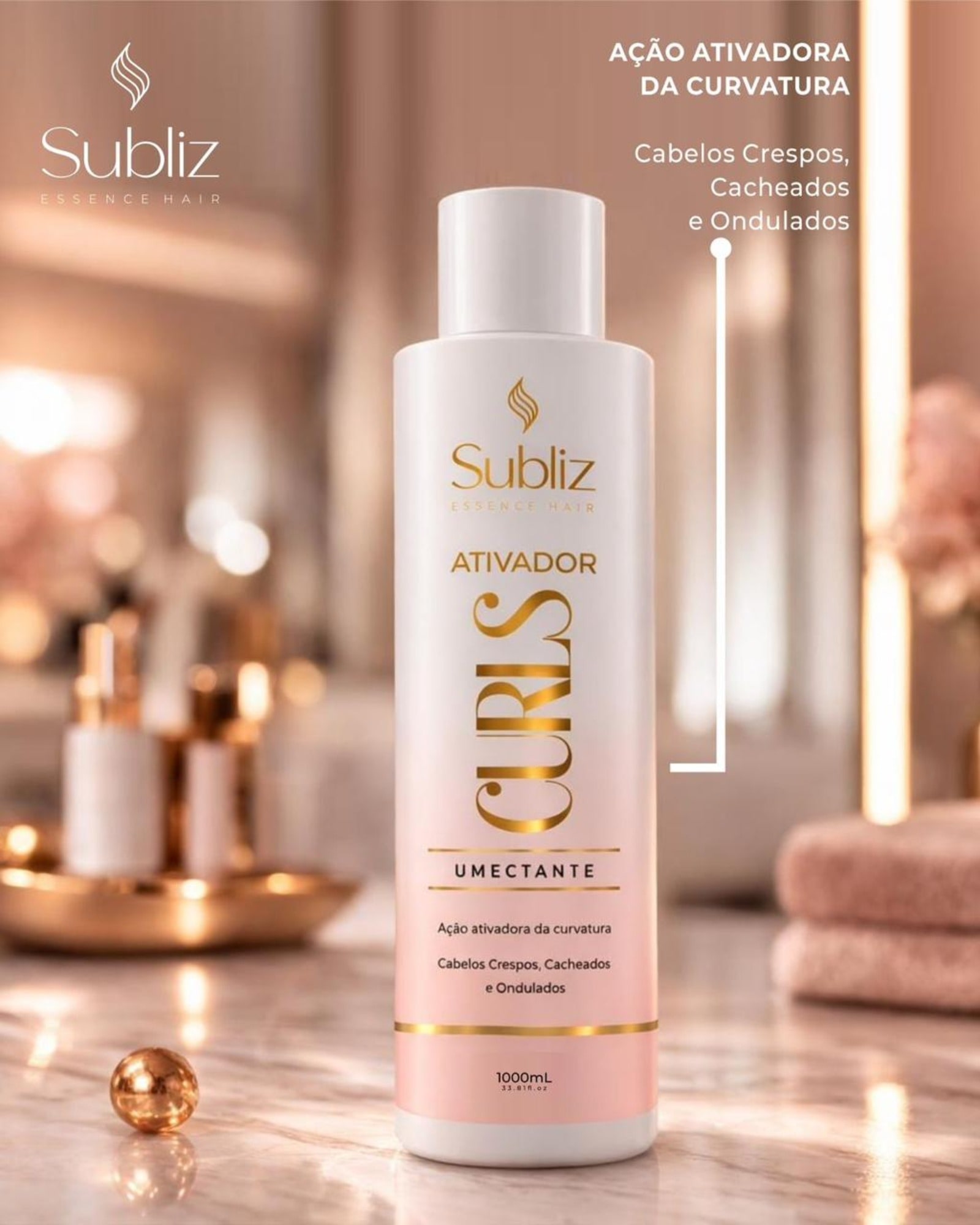 Linha Curls Umectante Subliz Essence Hair